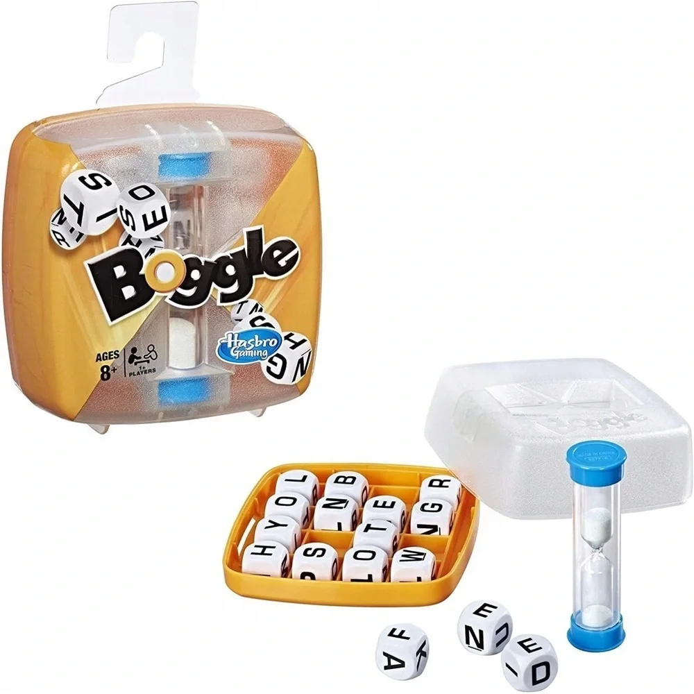 ❤️🆕 HASBRO Gaming Boggle Classic Game Word Search Games Family Dice Game SEALED